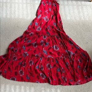 Floral Red Maxi dress